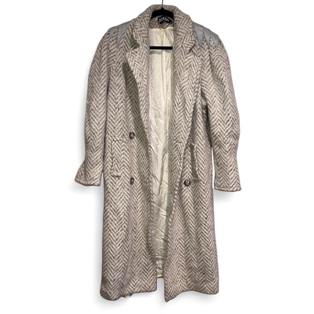 Vintage Herringbone Billycoat Overcoat Women Made in USA